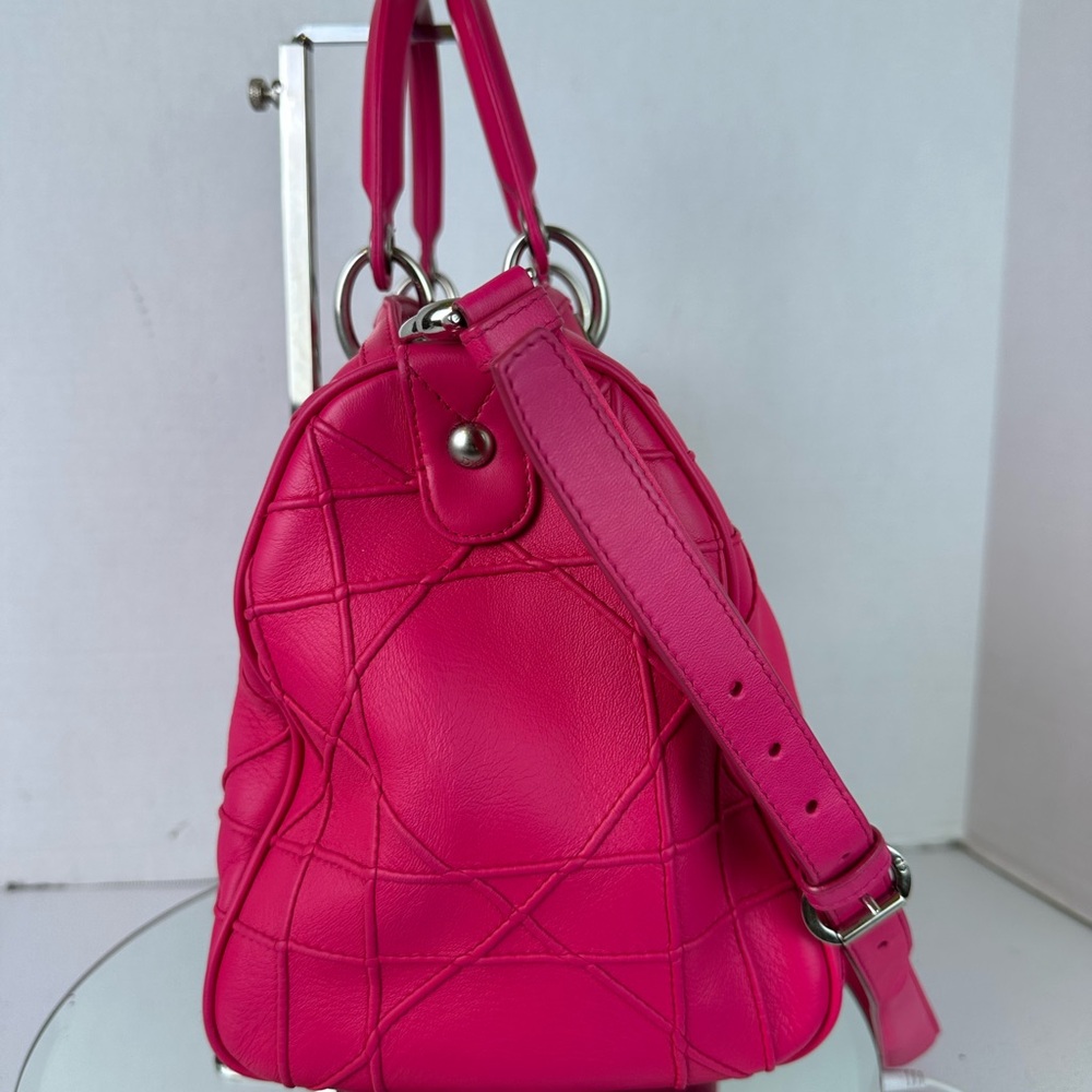 LADY DIOR Granville Cannage Satchel Bag Leather - Picture 2 of 13